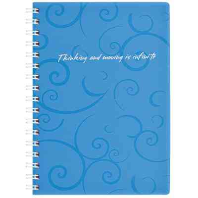 Блокнот Buromax spiral side, А6, 80sheets, Barocco, square, blue (BM.2589-614) Вінниця
