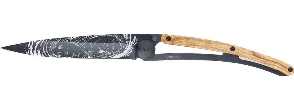 Универсальный Складной Нож с лазерной гравировкой Близнецы Deejo 