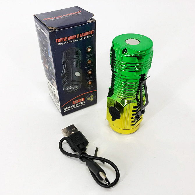 Маленький корманный фонарик PLD-HP01-3LED, Армейский фонарик тактический, Фонарь для FI-343 домашних нужд Киев - изображение 5
