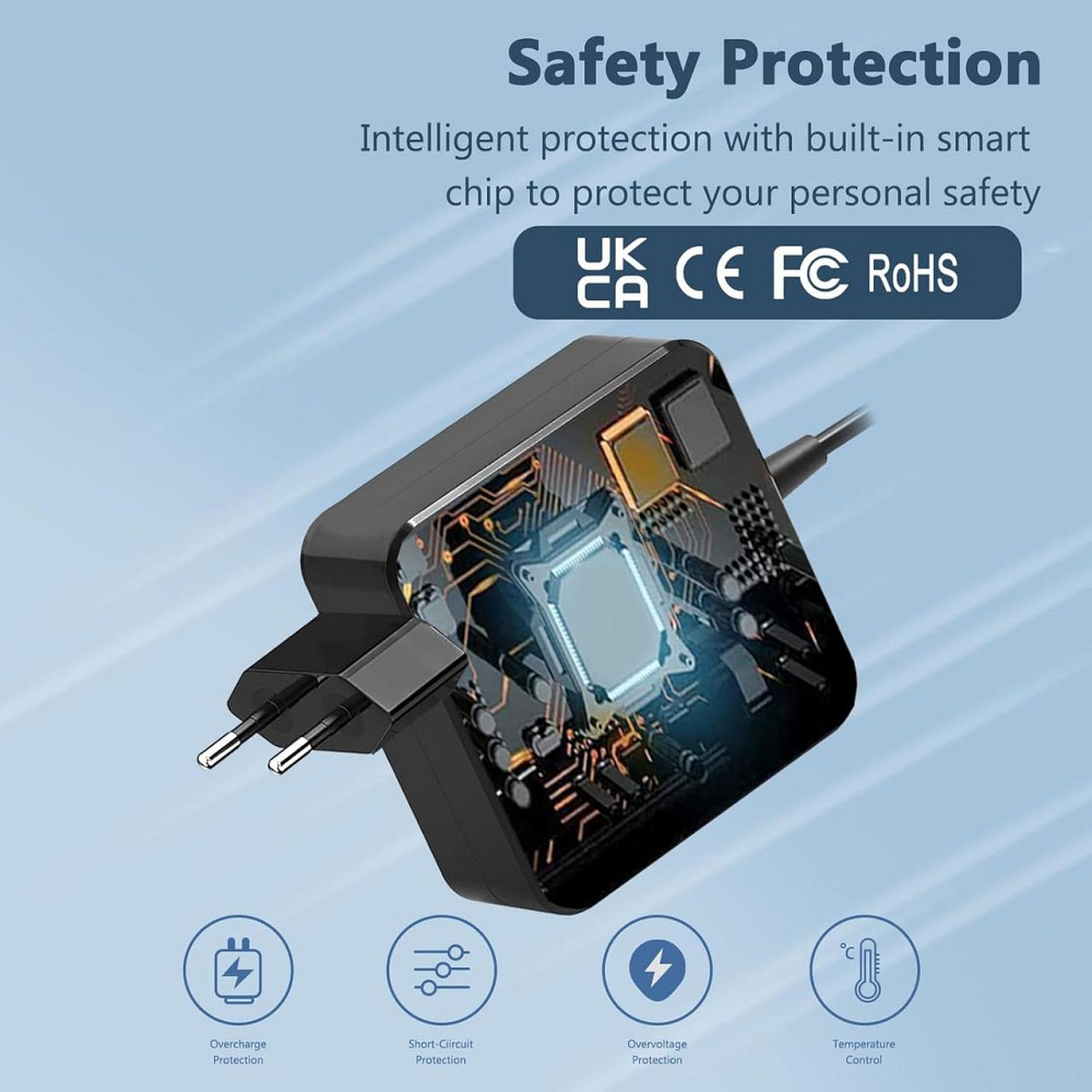 Универсальное зарядное устройство для ноутбука 65W/45W 5 портов быстрая зарядка совместимо с Asus VivoBook Киев - изображение 2