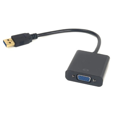 Перехідник USB 3.0 M to VGA F PowerPlant (CA910380) Вінниця - фото 1