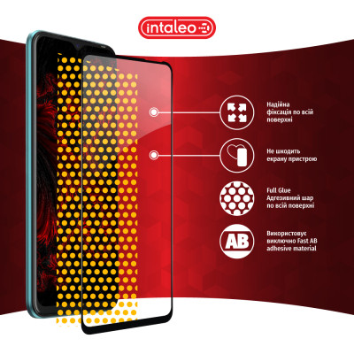 Стекло защитное Intaleo Full Glue Tecno Spark 8C Black (1283126542480) Винница - изображение 7