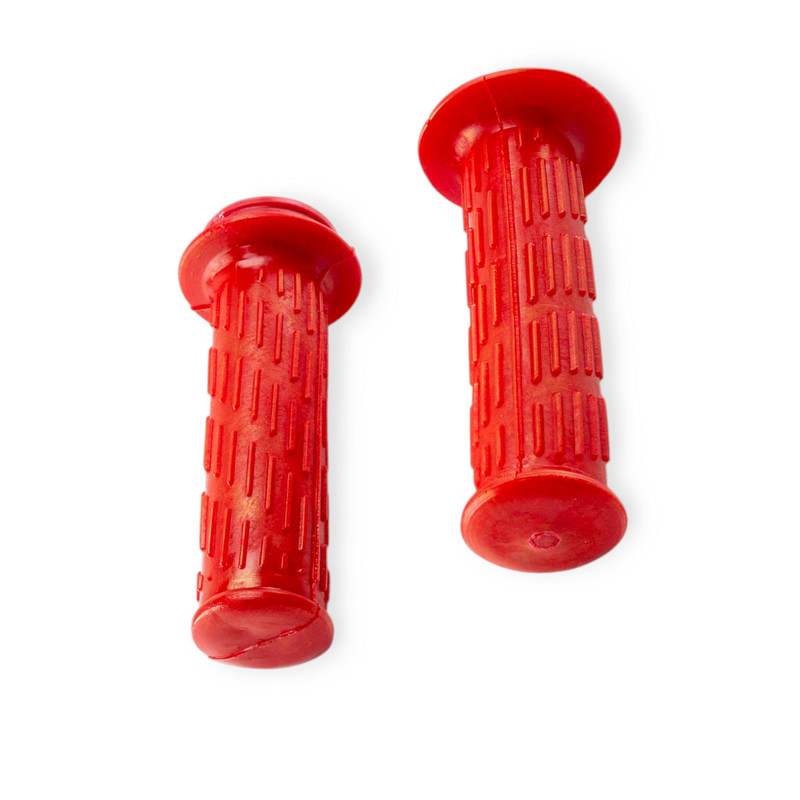 Рука мото гумові пара з пласм. вставкою (2шт) червоні ІЖ Мукачево - фото 1