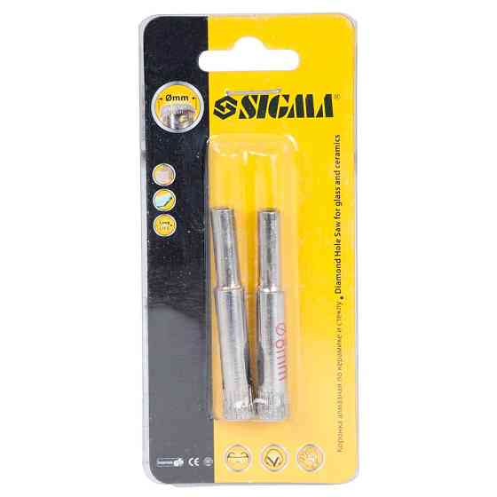 Sigma Коронки алмазные по керамике и стеклу Ø8мм (КРАТНО 2шт) SIGMA (1541081) Київ