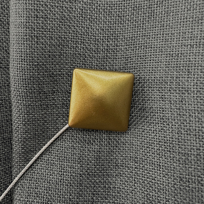 Магниты для штор и гардин Квадрат набор 2 шт Бронзовый (81-282) Киев - изображение 3