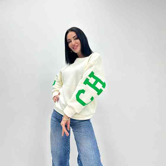 Жіночий утеплений батник "Noise" оптом | Батал Молочний, 50-52 Київ