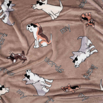 Плед Ardesto Flannel 100% полиэстер, собачки в очках 160х200 см (ART0129PB) Вінниця - фото 3