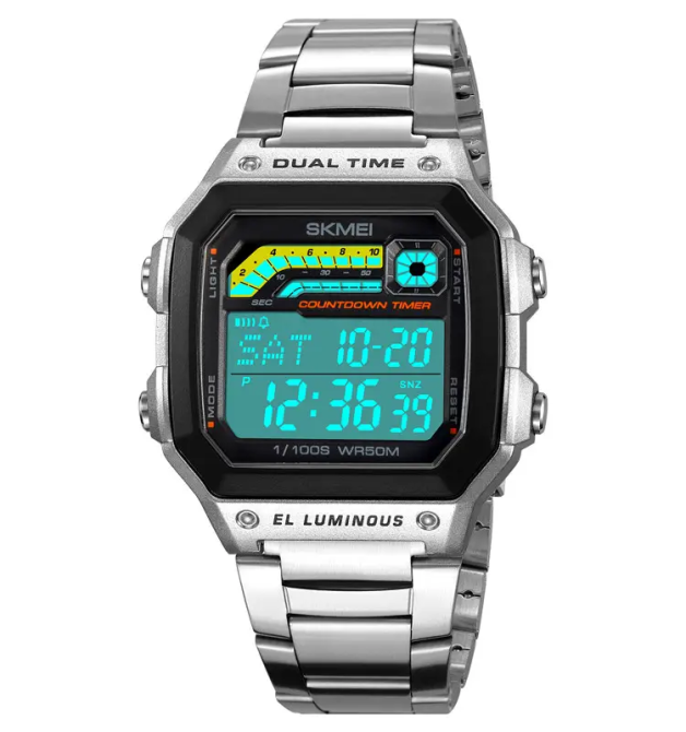 Годинник чоловічий наручний металевий Skmei 2307 (Сріблястий) Вінниця - фото 3