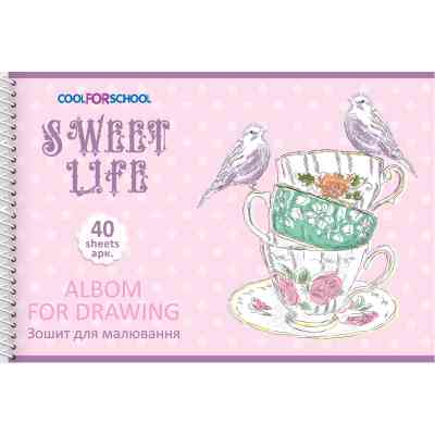Альбом для рисования Cool For School на пружине NATURE, 40 листов 100г/м2 (CF60904-03) Винница