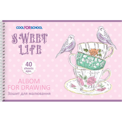 Альбом для рисования Cool For School на пружине NATURE, 40 листов 100г/м2 (CF60904-03) Винница - изображение 1