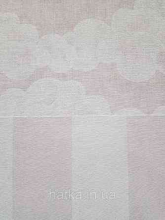 Обои винил на флизелине AS Creation Mia and Paul 0.53х10 детские тучки облака белые на розовом Киев