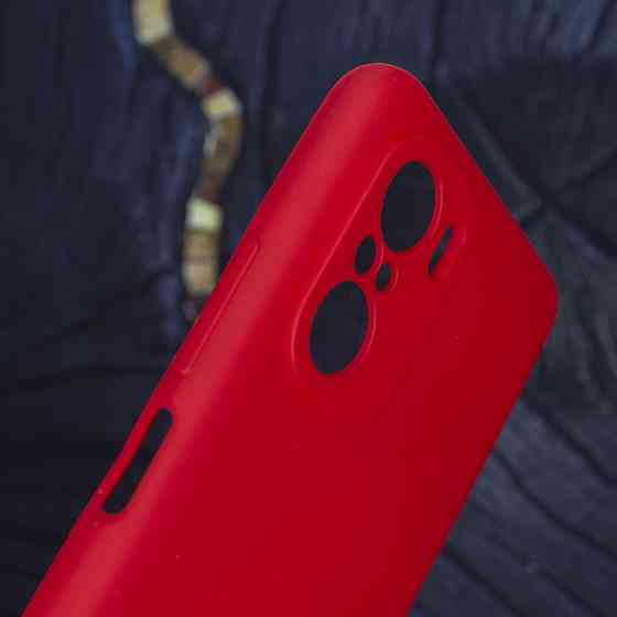 Чохол для Poco F3 Silicone Liquid Case Red Київ