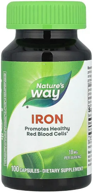 Железо (глюконат) Natures Way Iron 100 капс Киев - изображение 1