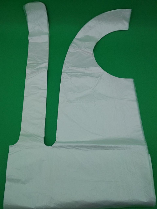 Фартух одноразовий поліетиленовий 70/110/ а100 (1 пач.) Харків - фото 1