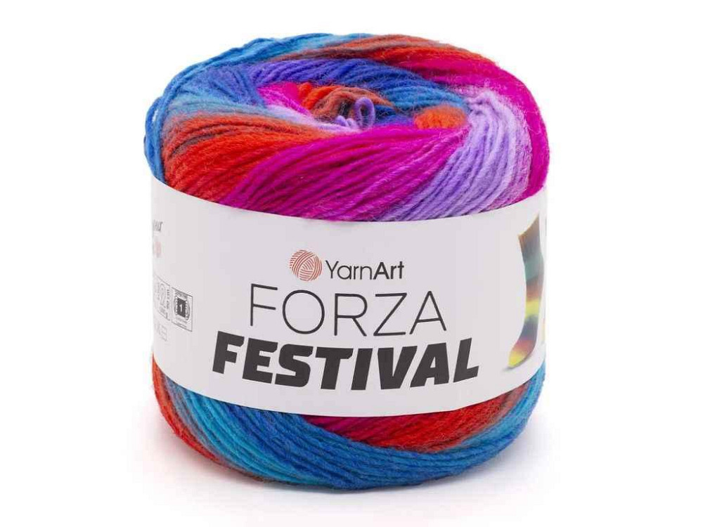 Пряжа Forza Festival 75% вовна 25% поліамід 420м 100г 4шт/уп арт.2913 ТМ YARNART Київ - фото 1