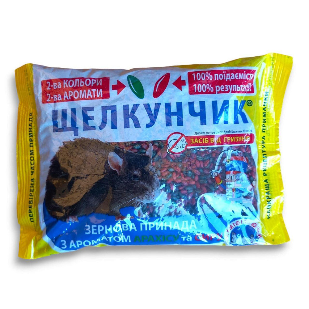 Зерно от крыс и мышей Щелкунчик микс 500 г Харьков - изображение 1