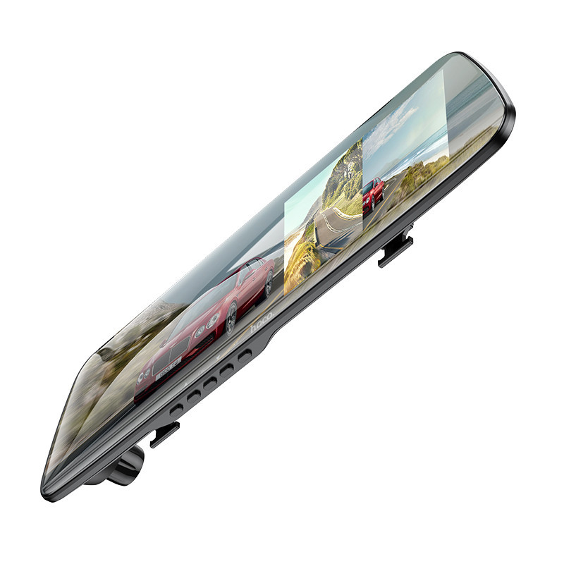 Видеорегистратор HOCO DV4 4.5-inch rearview mirror driving recorder(dual-channel) Black Киев - изображение 4