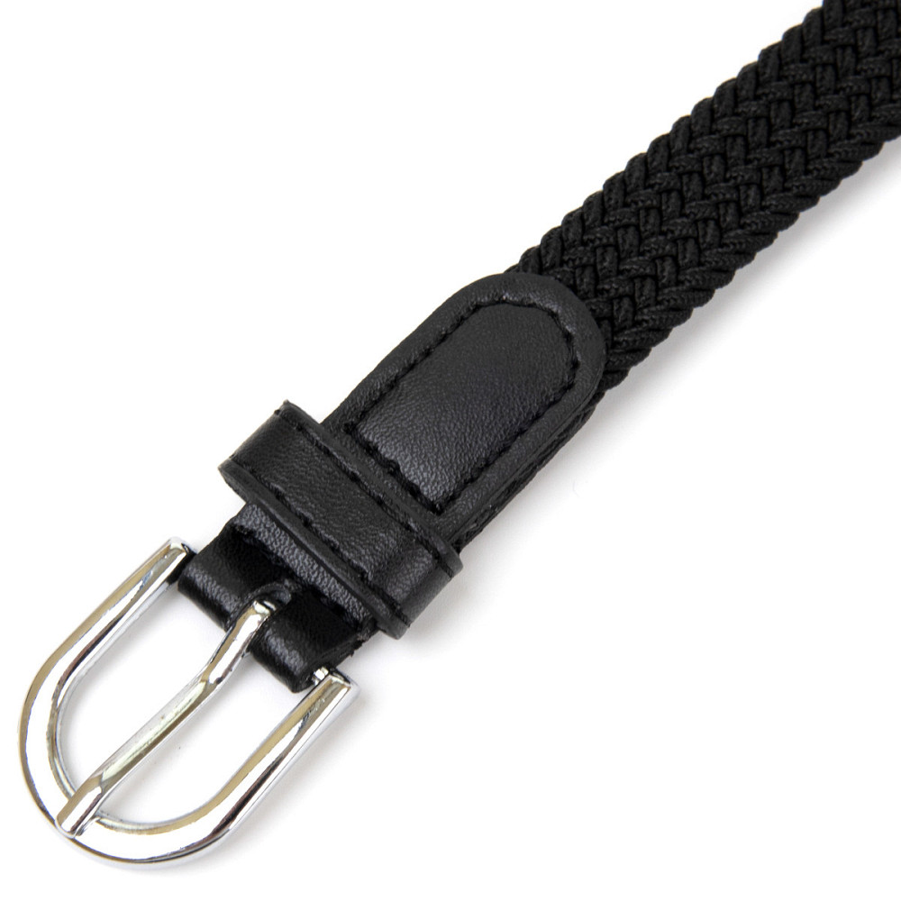 Текстильный тонкий женский ремень классика Vintage 20544 Черный Киев - изображение 5