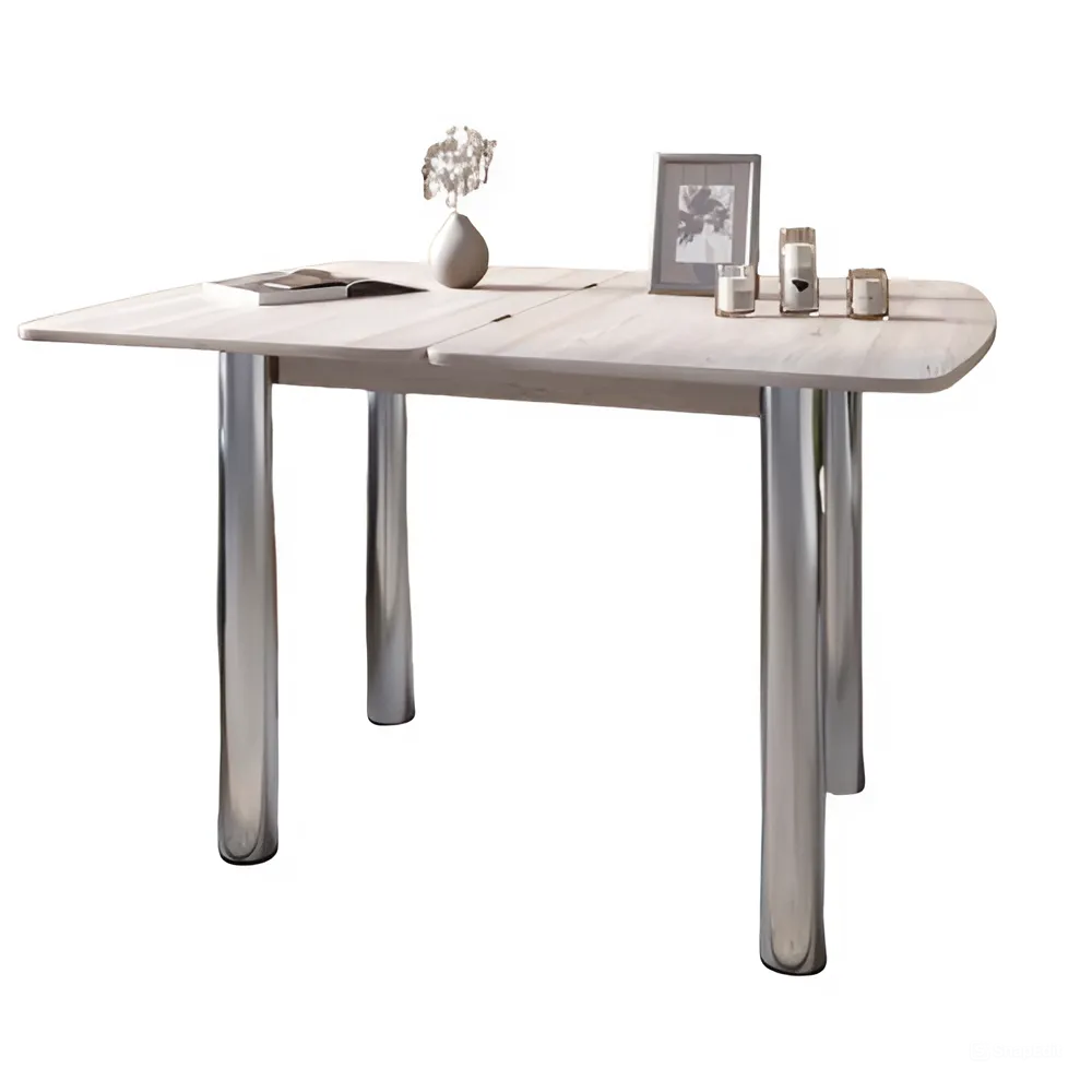 Обеденный стол раскладной LION Нота Самоа дымчатый 60x90/90x120 (LION-041288) Львов - изображение 3