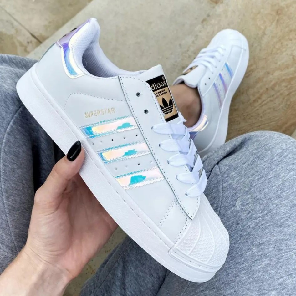 Кросівки Adidas Superstar Білі Адідас Суперстарш Шкіряні Жіночі (розміри: 36,37,38,39,40) — 29-1 Відео Огляд Дніпро - фото 1