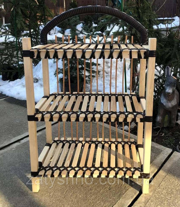 Полка из дерева плетеная на 3 яруса Киев - изображение 7