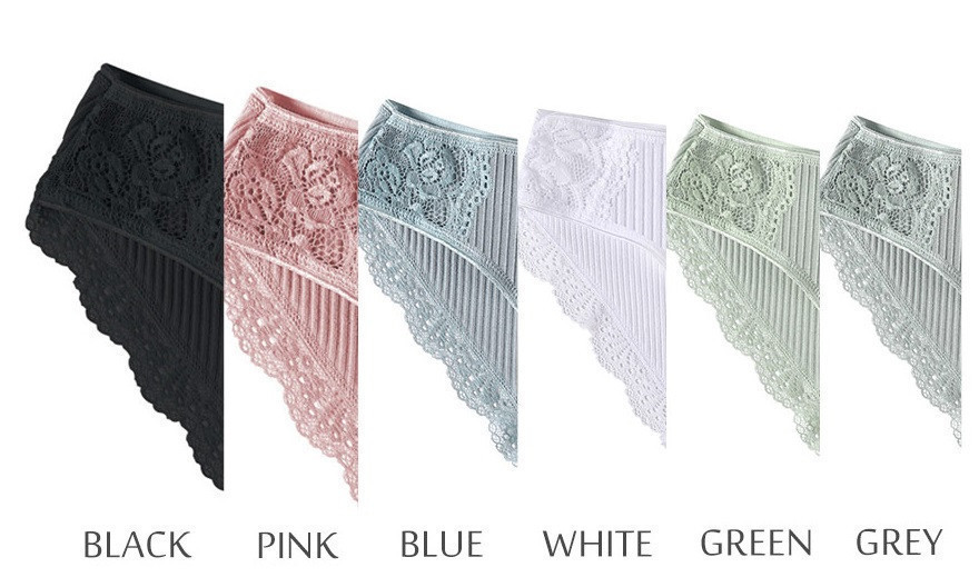 Женские трусы из хлопка 3 штуки 50 черный пудра хаки Киев - изображение 3