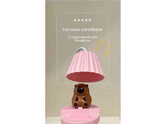 Cвитильник настольный LED 5W АКБ в ассортименте Капибара с подставкой для телефона, с USB ТМ КИТАЙ Киев