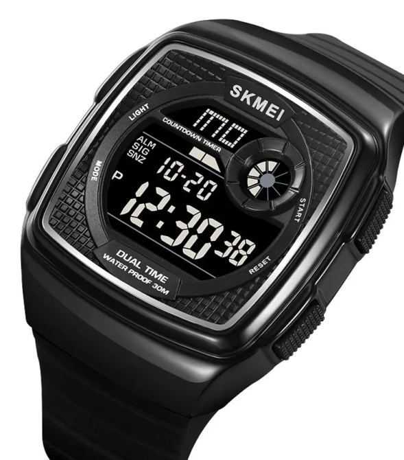 Часы мужские наручные спортивные Skmei 2208 (Черный с черным) Винница - изображение 2