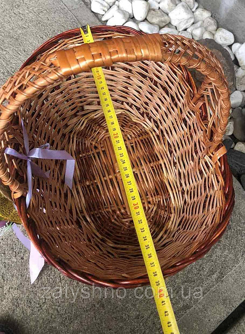 Кошик великодній плетений великий місткий Київ - фото 4