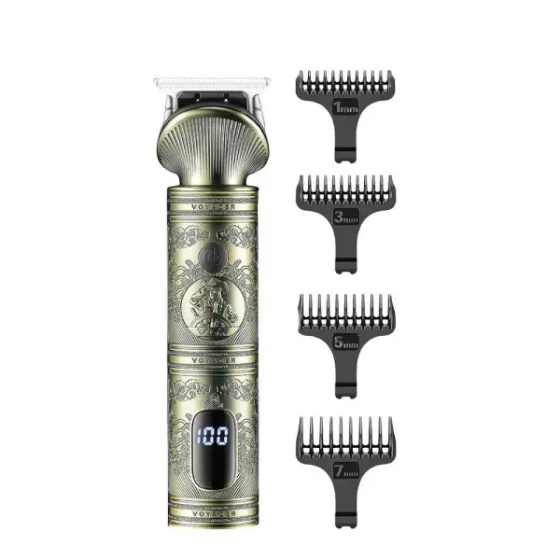 VGR Професійний тример акумуляторний V-962 з 4 насадками для стрижки вусів та бороди USB 5 В V9 Коломия