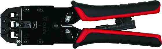 Кліщі для обтискання і зачистки кaбелів YATO : RJ45, RJ10, RJ11, L= 205 мм [10] Одесса