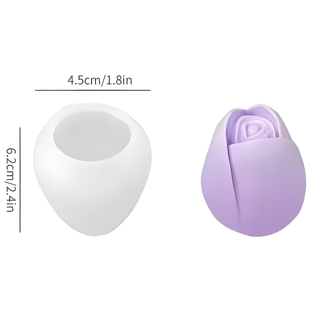 Силиконовая форма для изготовления свечи, молд для изготовления свечек из соевого,пчелиного воска и парафина 45 х 45 х 62 мм Каменец-Подольский - изображение 2