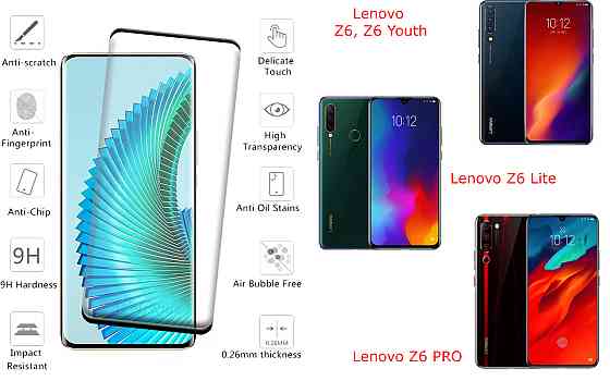 Захисне скло HyperGlass Pro для Lenovo Z6, Z6 Lite, Z6 PRO, Z6 Youth – максимальна чутливість та захист Київ
