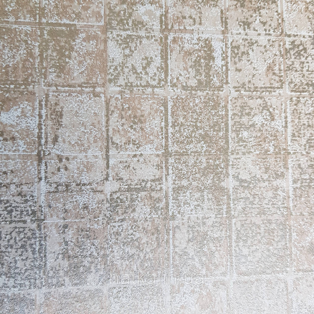 Шпалери флізелінові еко Galerie Metallic FX 0,53Х10 англія геометрія прямокутники ефект старіння золотисті Київ - фото 3