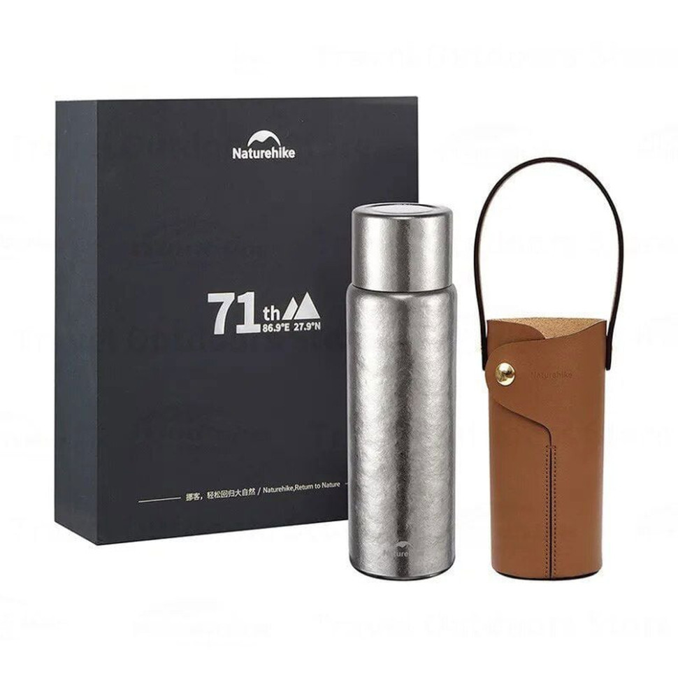 Термос титановий з чохлом Naturehike CNK230CF012 600 ml Київ - фото 1