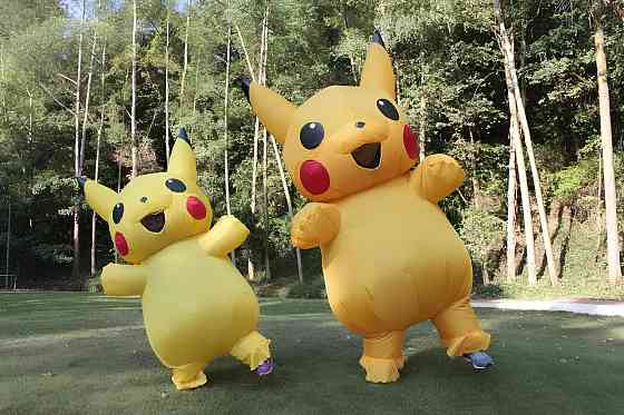 Надувной костюм Пикачу RESTEQ — взрослый костюм для косплея и вечеринок, рост 150–190 см, высота 2 м Киев