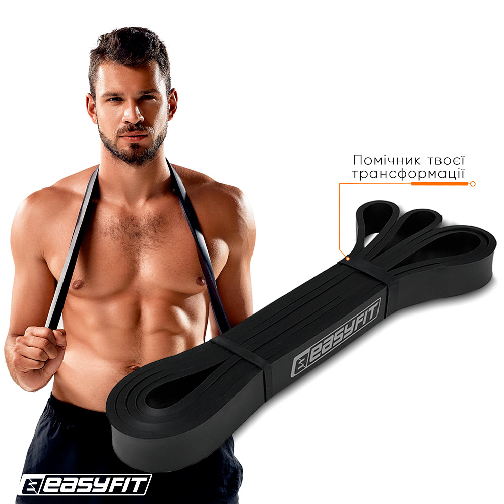 EasyFit Гумова петля EasyFit 6-31 кг Чорна Коломия - фото 1