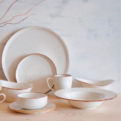 Тарелка By Bone серія "Harmony" Gleam глибока низька 21 см, 500 мл (HA-GL-ZT-21-CK) Винница - изображение 2