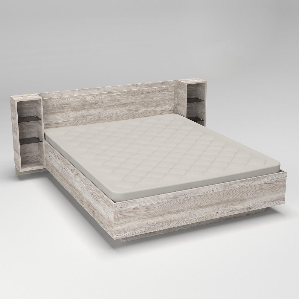 Кровать Кристалл №1 двуспальная, Самоа Димчастий, 2035х1976х850 Львов - изображение 3