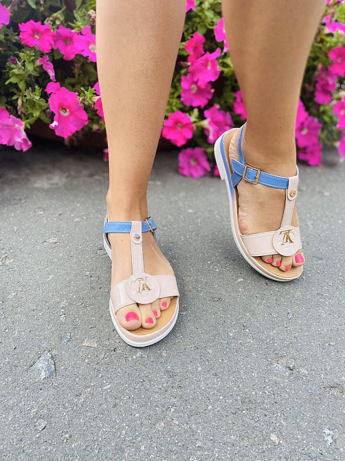 Kentro Босоніжки жіночі KENTO 110 пудра (літо, шкіра/лак натуральна) (927) Коломыя - изображение 3