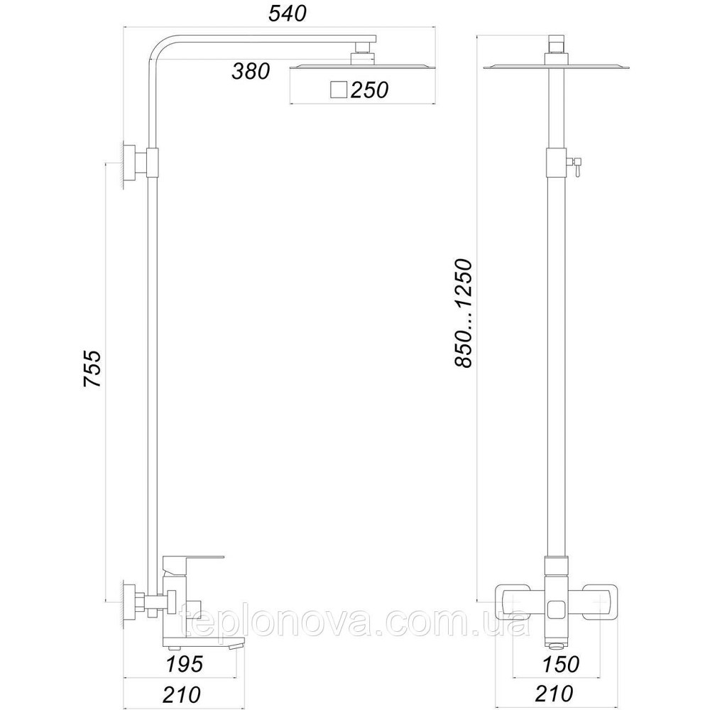 Душевая система Globus Lux SICILIA SBQ-SH-02 Черновцы - изображение 4