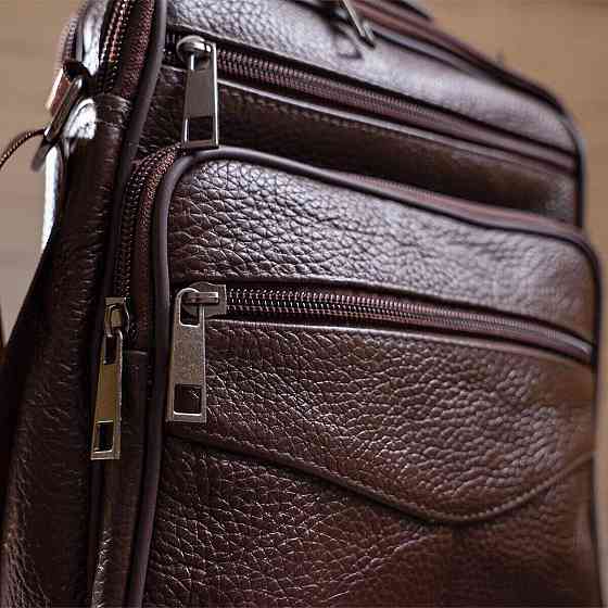 Мессенджер шкіряний 14991 Vintage Коричневий Київ