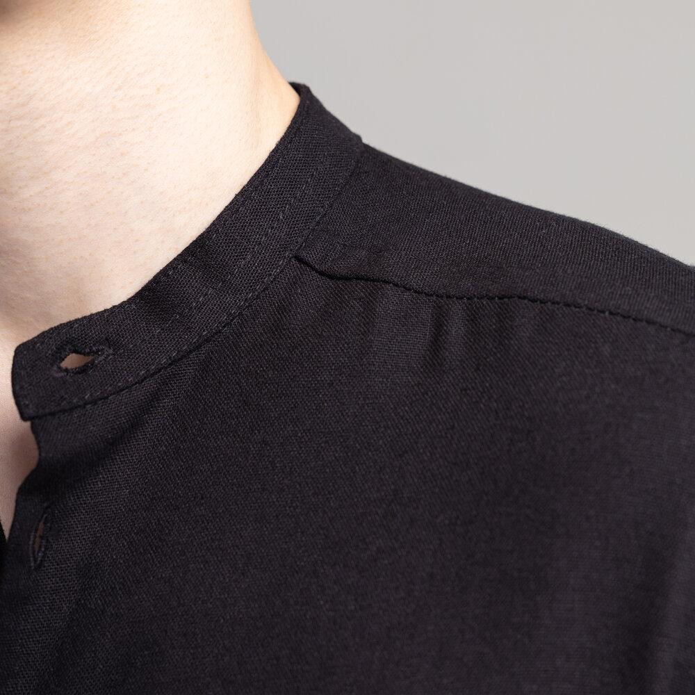 Мужская рубашка с длинным рукавом черная Pobedov Orion Киев - изображение 5