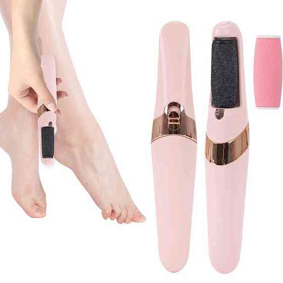 Аппарат для педикюра с 2 роликами Flawless Pedi, USB / Роликовая пилка для пяток / Электрическая пемза для ног Киев