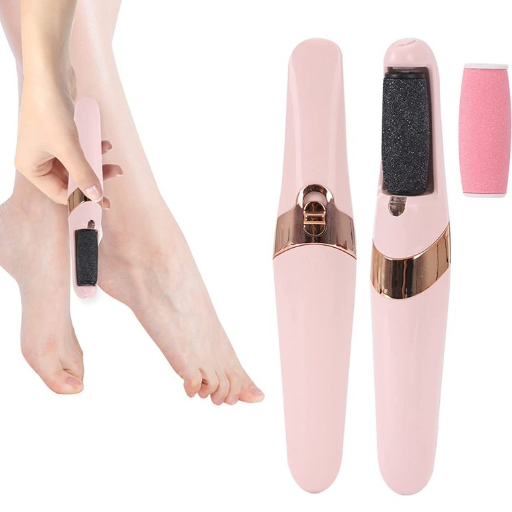 Аппарат для педикюра с 2 роликами Flawless Pedi, USB / Роликовая пилка для пяток / Электрическая пемза для ног Киев - изображение 1