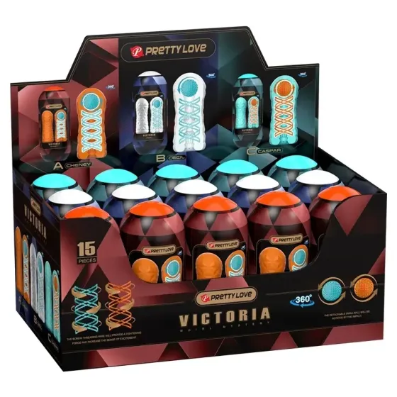 Набор из 15 шт мастурбаторов Pretty Love - VICTORIA WHIRL MYSTERY, BM-009229T6H Sex Aura Киев
