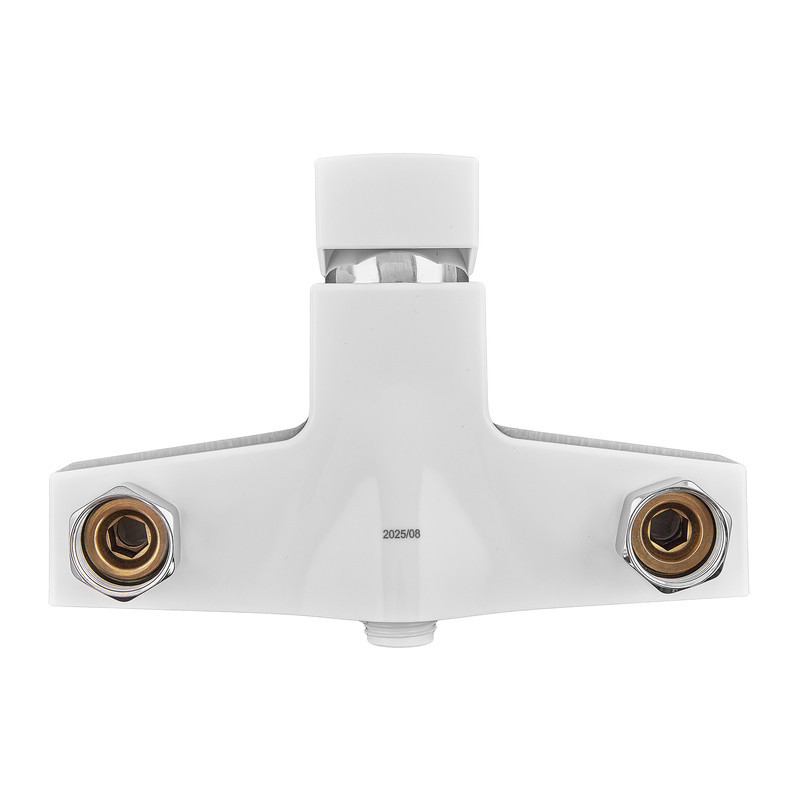 Змішувач для ванни Plamix Kubus-006 Euro Set White (з шлангом, лійкою та кронштейном) (PM0738)   ( 20560 ) Харків - фото 6