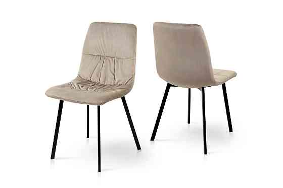 Стілець Авері чорний/велюр мокрий пісок Bluvel-40 Киев