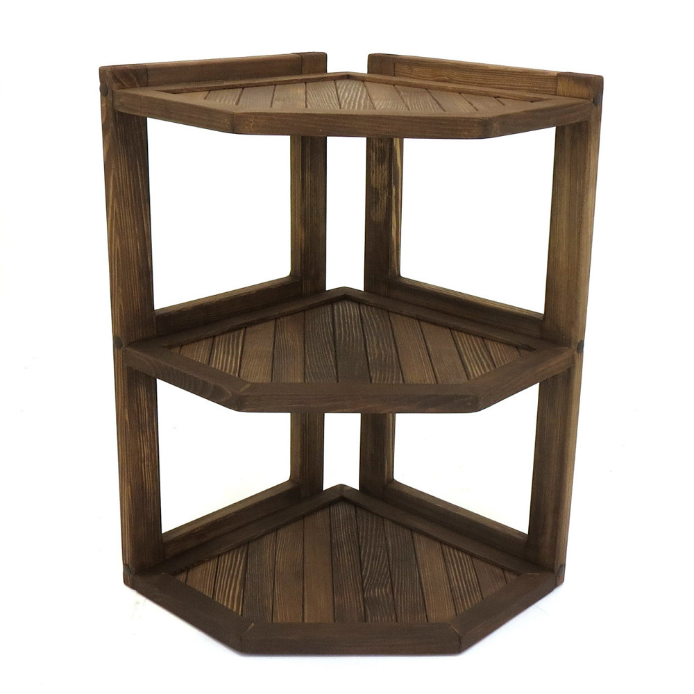 Угловая настенная полка 