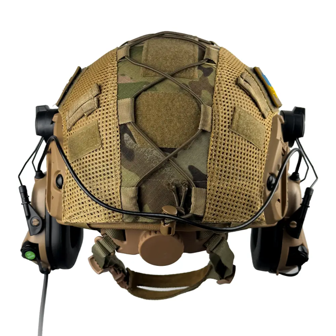 Комплект шолом Fast Team Wendy Helmet NIJ IIIA + навушники Earmor M32H MOD3 + кавер (Койот) розмір XL Вінниця - фото 8